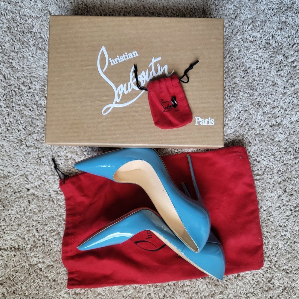 Blue Christian Louboutin So Kate Pumps